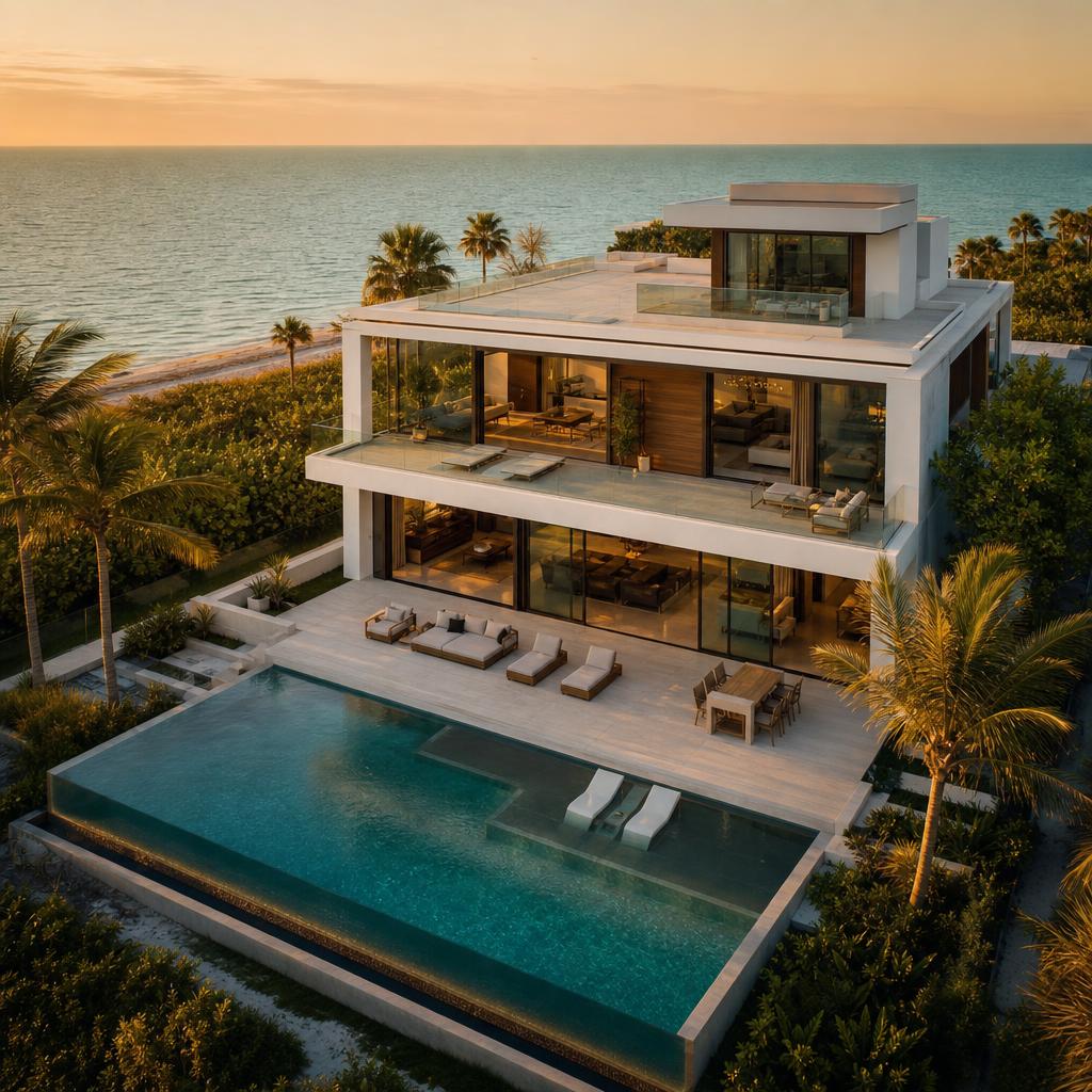 Modern luxury coastal home