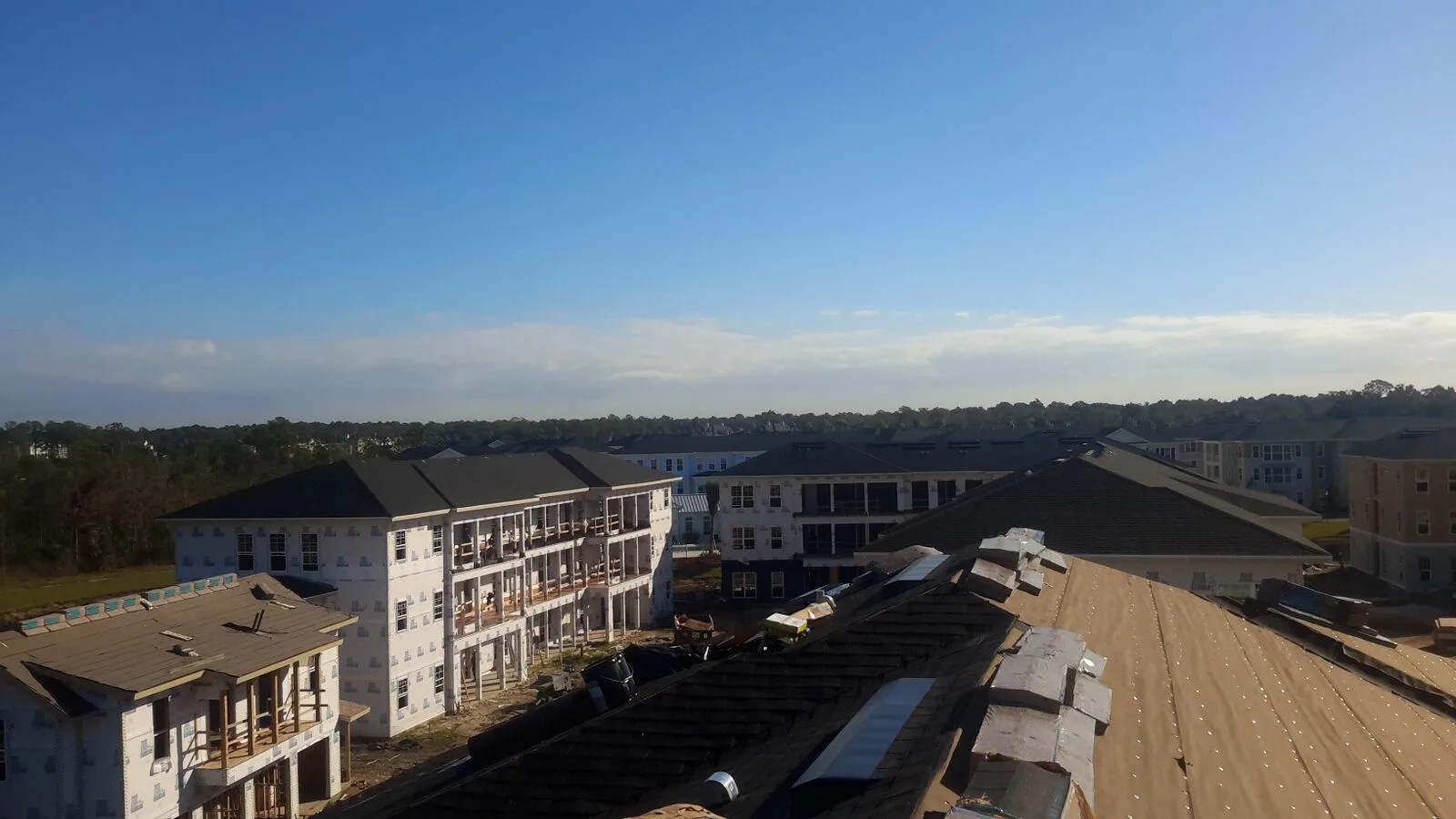 Apartment roof replacement aerial – Preserves at Celebration by Kancor Companies, Celebration, FL
