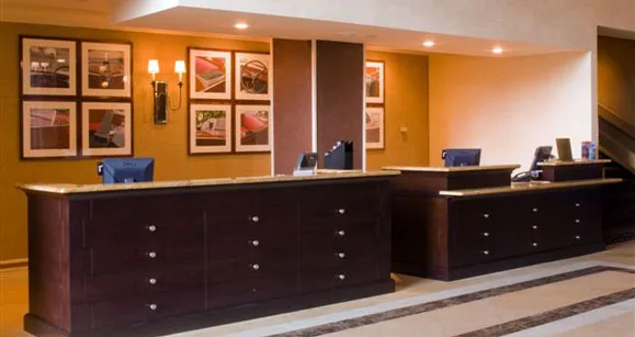 Hotel lobby front desk – Hotel Interiors by Kancor Companies, Orlando, FL