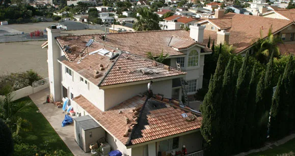 Tile roof home aerial – Roofing Portfolio by Kancor Companies, Orlando, FL